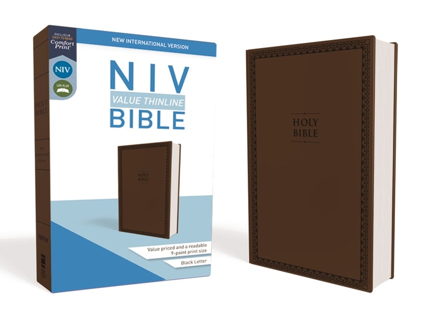 Item #574478 NIV, Value Thinline Bible, Leathersoft, Brown, Comfort Print. Zondervan