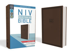 Item #574477 NIV, Value Thinline Bible, Large Print, Leathersoft, Brown, Comfort Print. Zondervan