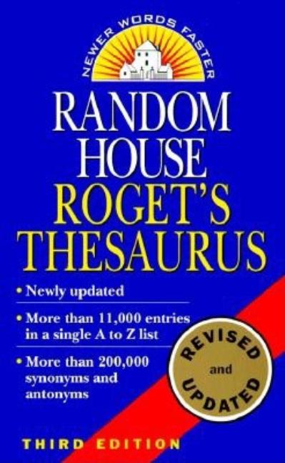 Item #90231 Random House Roget's Thesaurus: Third Edition. Random House