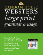 Item #574956 Random House Webster's Large Print Grammar & Usage (Random House Reference). Random...