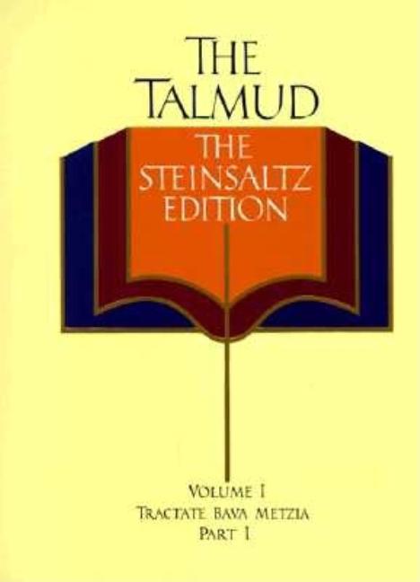 Item #540417 The Talmud, The Steinsaltz Edition, Vol. 1: Tractate Bava Metzia, Part 1. Rabbi Adin...