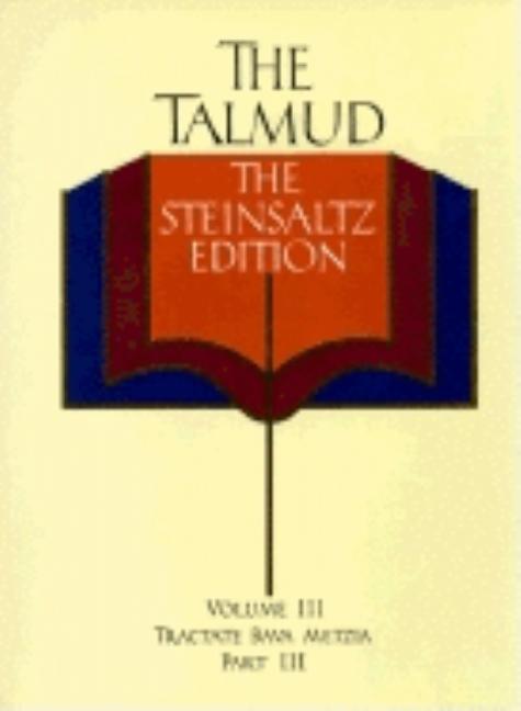 Item #540416 The Talmud, Vol. 3: Tractate Bava Metzia, Part 3, the Steinsaltz Editon (English and...