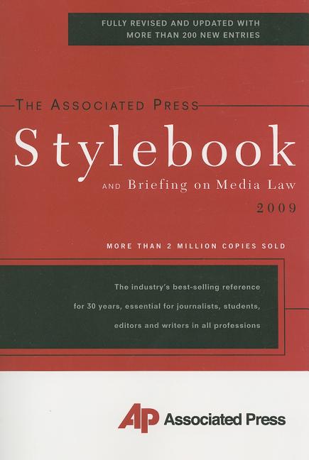 Item #496424 The Associated Press Stylebook 2009 (Associated Press Stylebook and Briefing on...