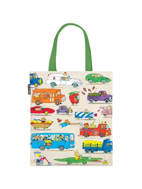 Item #564901 Richard Scarry: Cars and Trucks and Things That Go Tote Bag. Out of Print