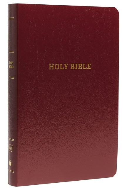 Item #492225 KJV, Gift and Award Bible, Leather-Look, Burgundy, Red Letter, Comfort Print: Holy...