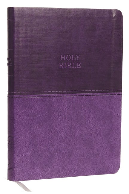 Item #491944 KJV, Value Thinline Bible, Large Print, Leathersoft, Purple, Red Letter, Comfort...