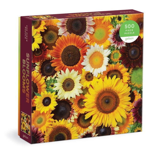 Item #562197 Sunflower Blooms 500 Piece Puzzle from Galison - 20' x 20' Puzzle, Beautiful Art by...