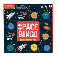 Item #571960 Mudpuppy Space Bingo – Magnetic Bingo Game with Travel Friendly Tri-Fold Board for...