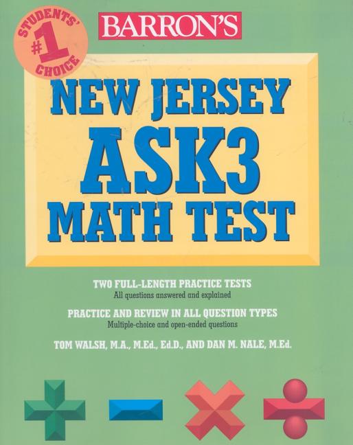 Item #521379 Barron's New Jersey ASK3 Math Test. Dan Nale, Tom, Walsh