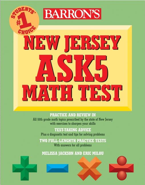 Item #474862 Barron's New Jersey Ask5 Math Test. M. Jackson, E., Milou