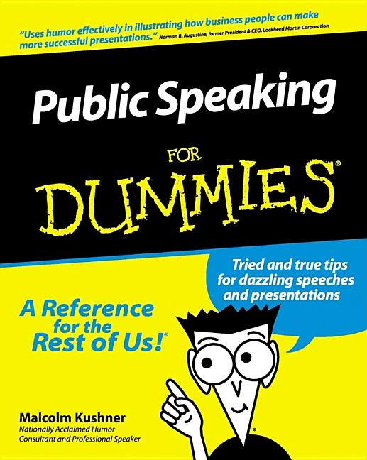 Item #530632 Public Speaking For Dummies? Malcolm Kushner