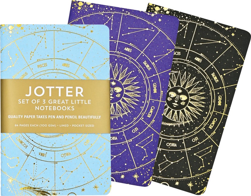 Item #568721 Celestial Jotter Notebooks (3 pack). Peter Pauper Press