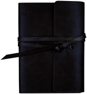 Item #616850 Black Leather Wrap Journal (Traveler's Notebook