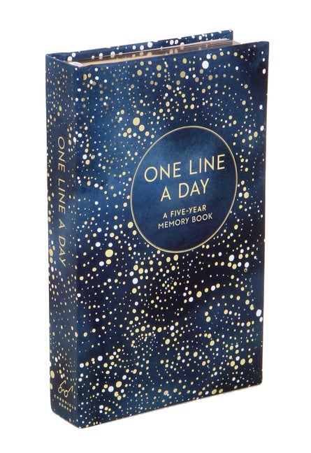 Item #489734 Celestial One Line a Day (Blank Journal for Daily Reflections, 5 Year Diary Book)....