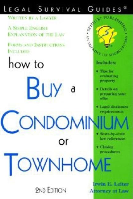 Item #369778 How to Buy a Condominium or Townhome (How to Buy a Condominium or Townshouse). Irwin...