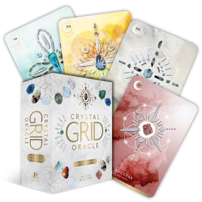 Item #568593 Crystal Grid Oracle - Deluxe Edition: (72 Gilded Cards and 176-Page Full-Color...